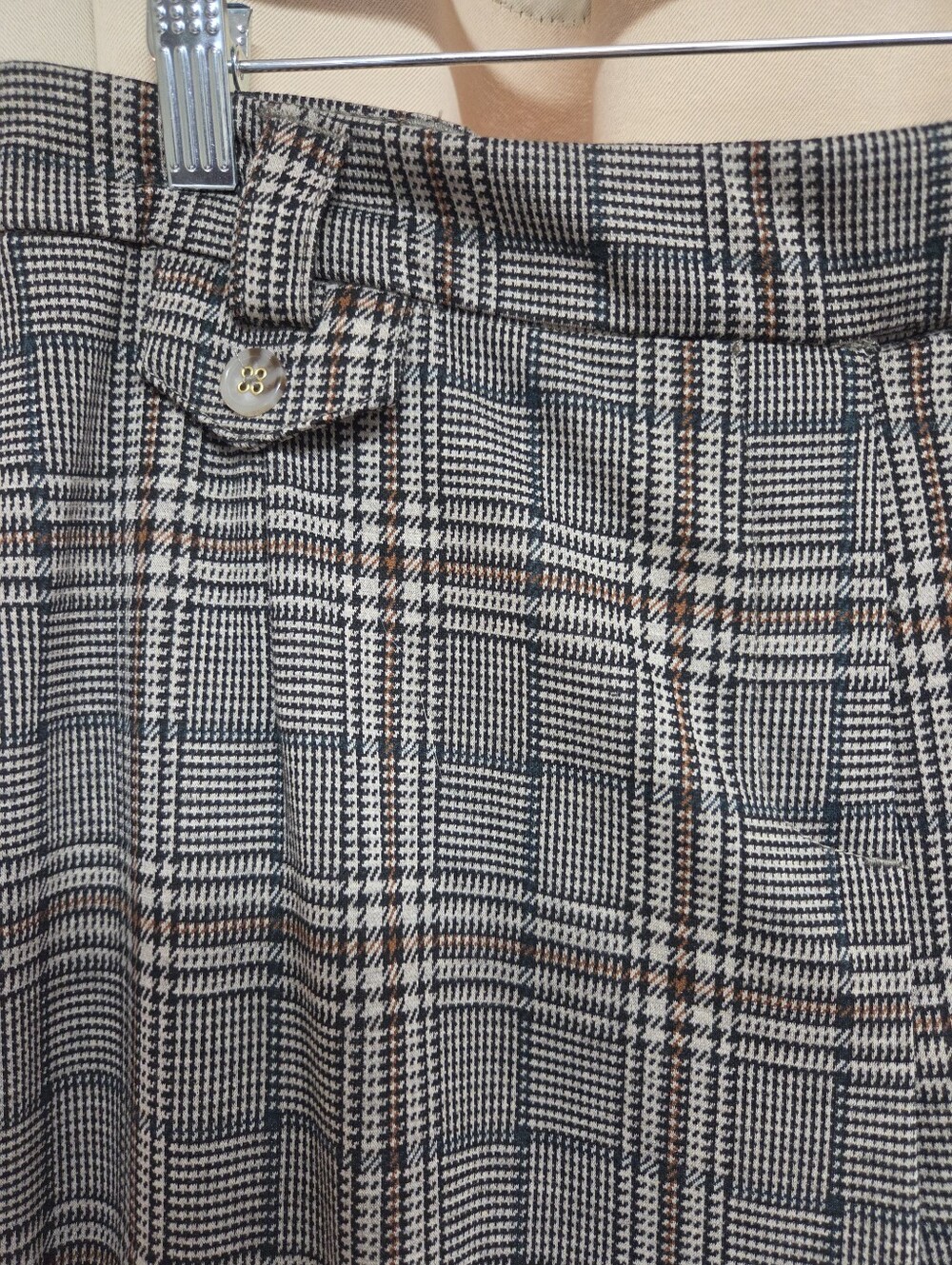 NWT Zac & Rachel Petite Glen Plaid Stretch Dress Pants - Black/Gray Size 12P - Picture 4 of 12